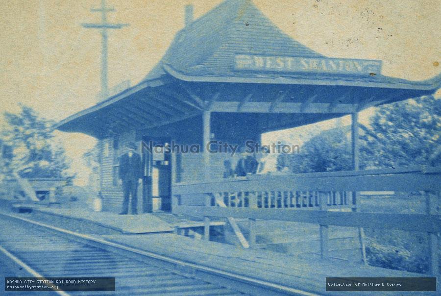 Postcard: Railroad Station, West Swanton, Vermont
